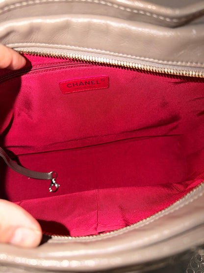 CHANEL TAUPE LARGE GABRIELLE SHOULDER BAG