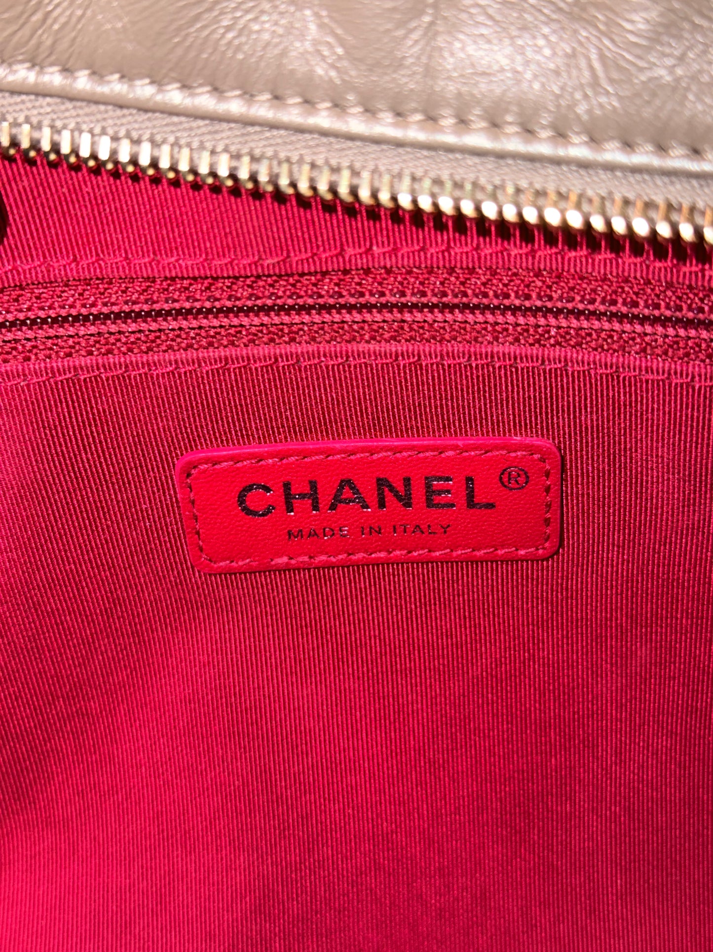 CHANEL TAUPE LARGE GABRIELLE SHOULDER BAG