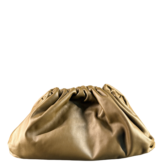 BOTTEGA VENETA ARMY GREEN POUCH HANDBAG