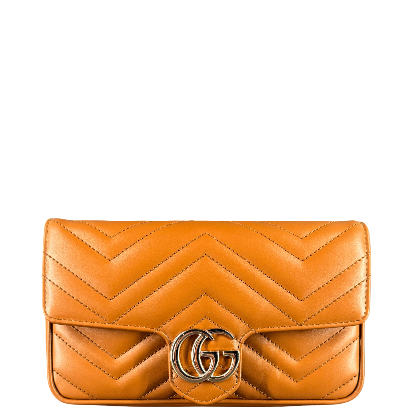 GUCCI TAN MARMONT SMALL CROSSBODY BAG W/ CARD HOLDER