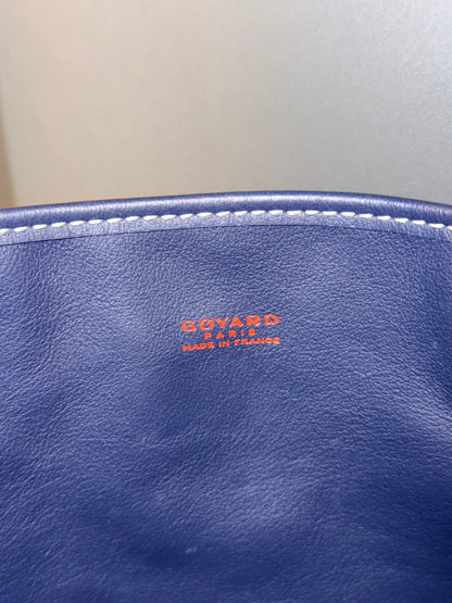 GOYARD NAVY GOYARDINE MINI ANJOU HANDBAG