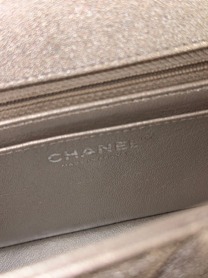CHANEL SILVER MINI RECTANGULAR CROSSBODY BAG