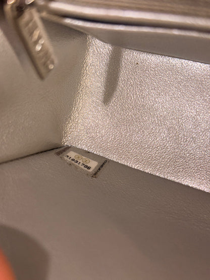 CHANEL SILVER MINI RECTANGULAR CROSSBODY BAG