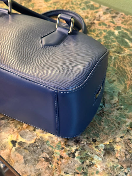 LOUIS VUITTON ELECTRIC BLUE EPI JASMIN HANDBAG