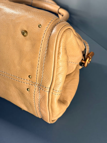 CHLOE DARK BEIGE PADDINGTON HANDBAG
