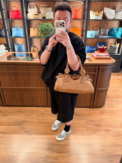CHLOE DARK BEIGE PADDINGTON HANDBAG