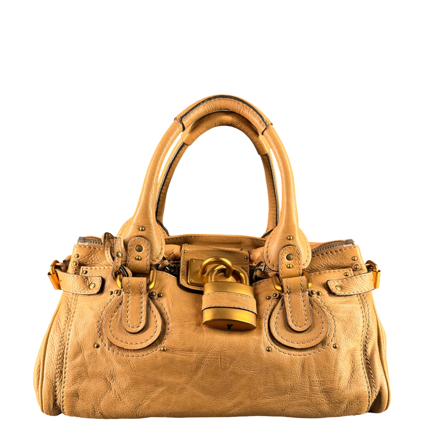 CHLOE DARK BEIGE PADDINGTON HANDBAG