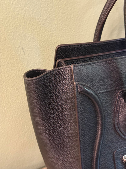 CELINE BLACK MICRO LUGGAGE HANDBAG