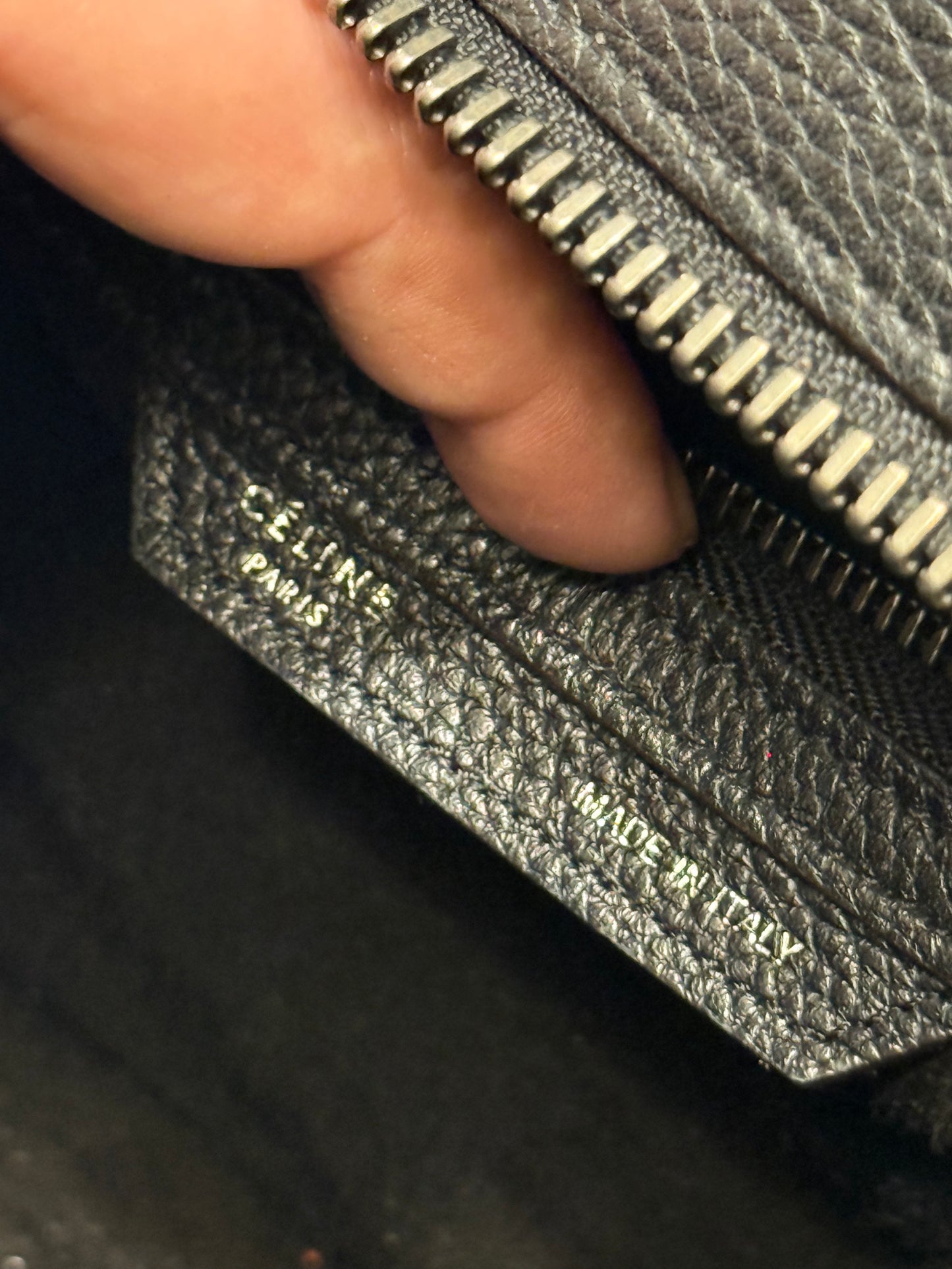 CELINE BLACK MICRO LUGGAGE HANDBAG