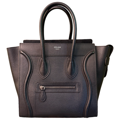 CELINE BLACK MICRO LUGGAGE HANDBAG