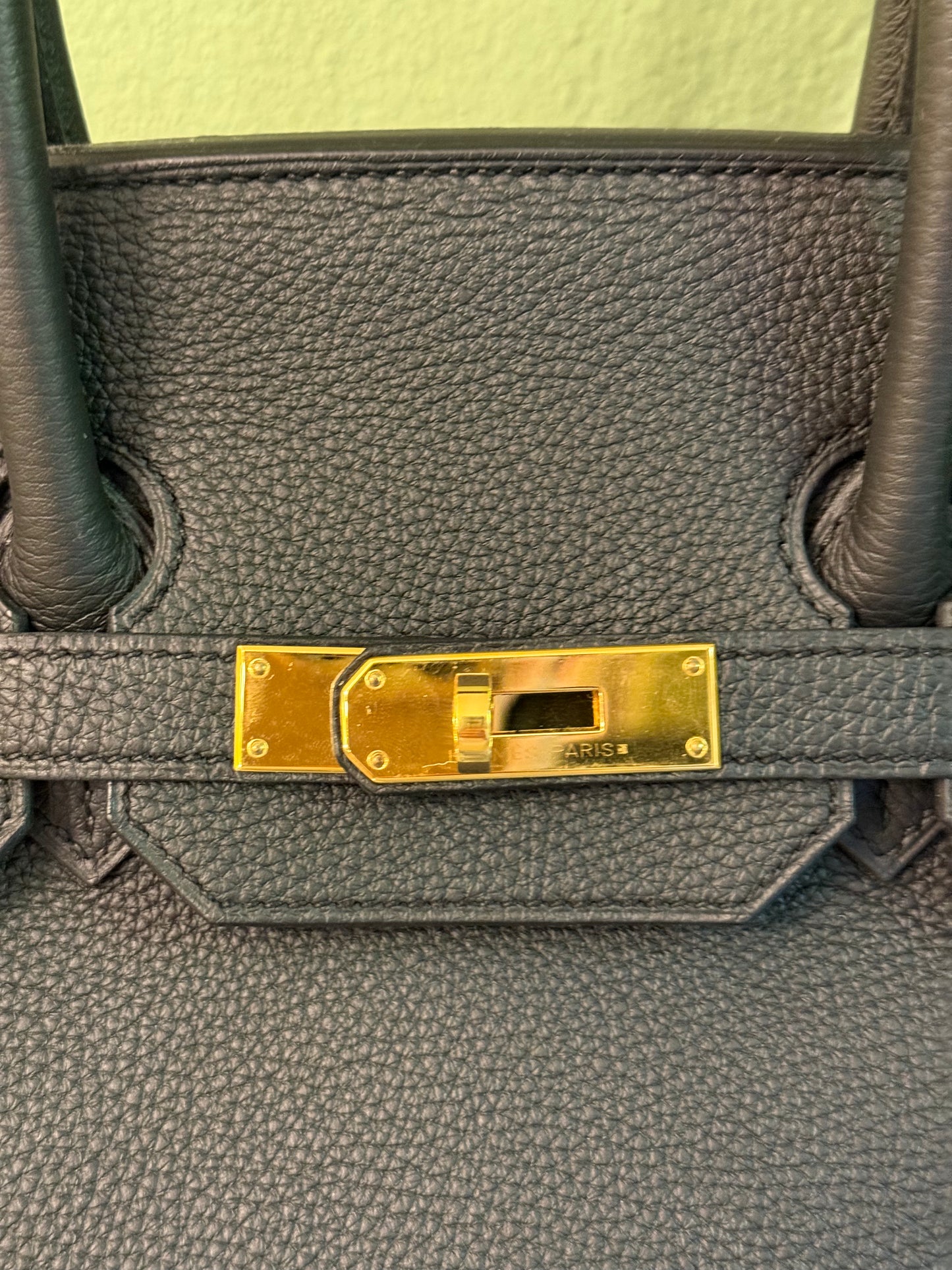 HERMÈS BLACK TOGO BIRKIN 35 HANDBAG