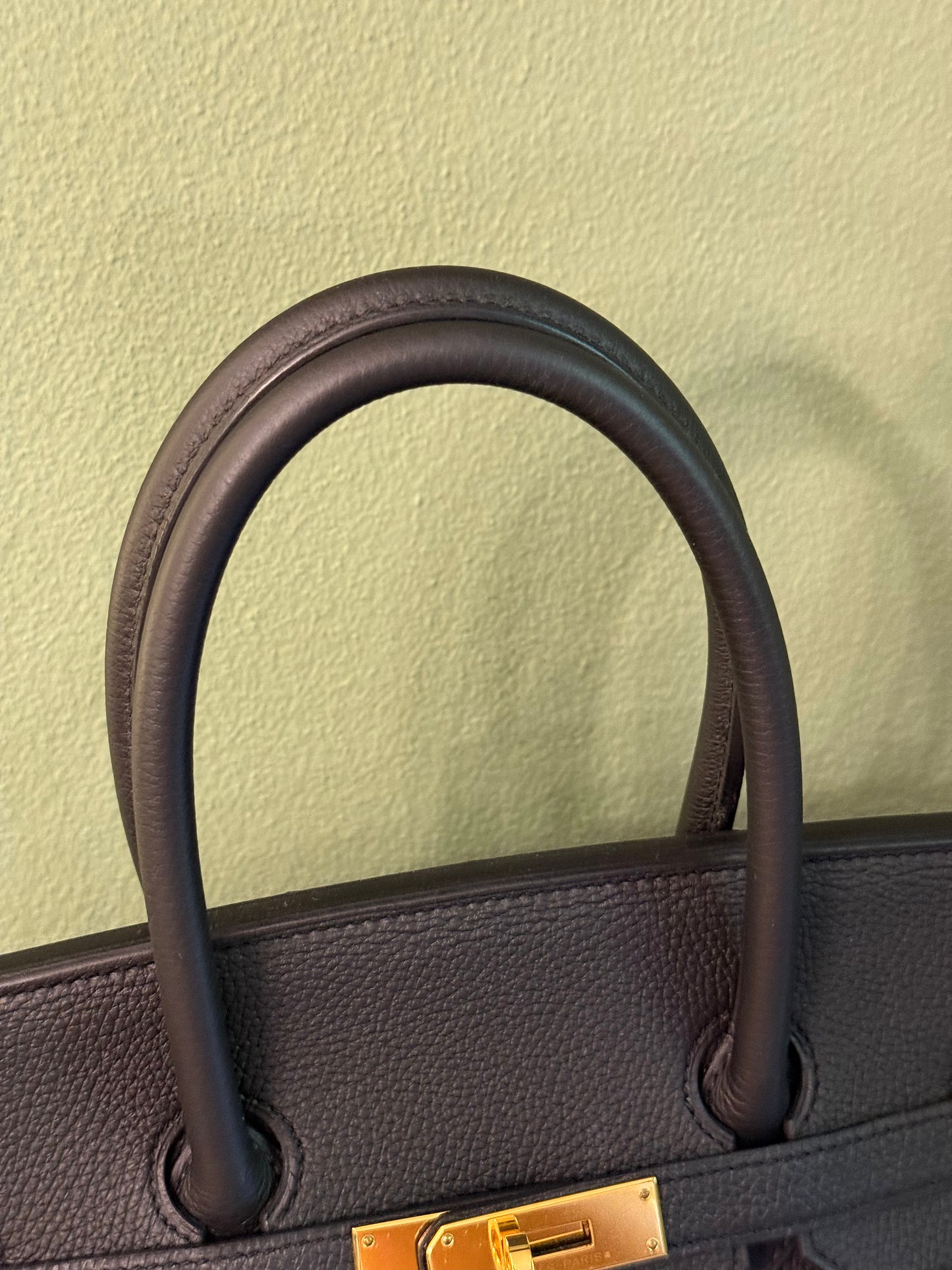 HERMÈS BLACK TOGO BIRKIN 35 HANDBAG