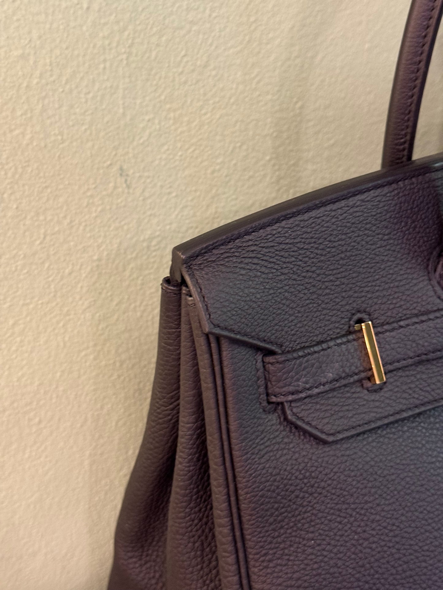 HERMÈS BLACK TOGO BIRKIN 35 HANDBAG