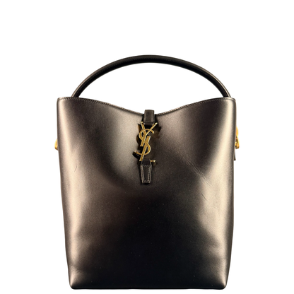 SAINT LAURENT BLACK LA 37 BUCKET BAG