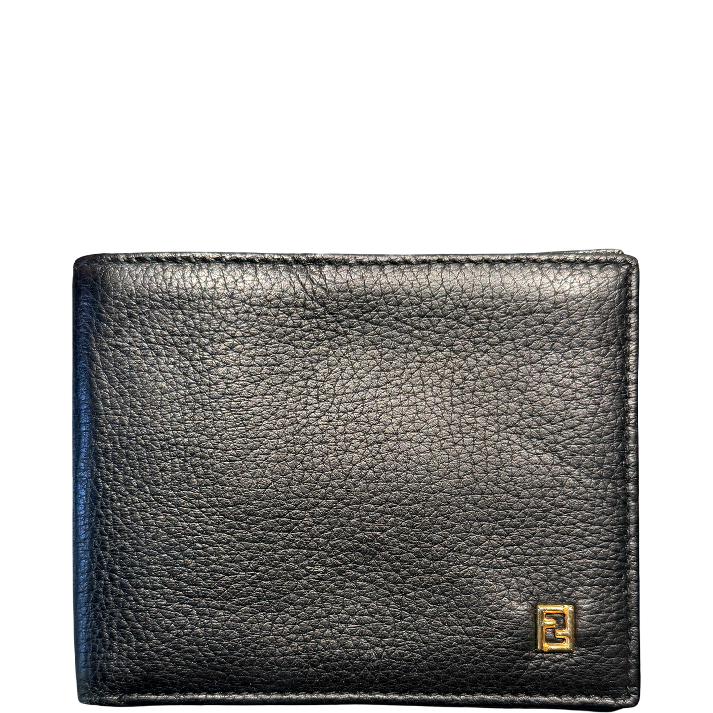 FENDI BLACK LEATHER MEN WALLET