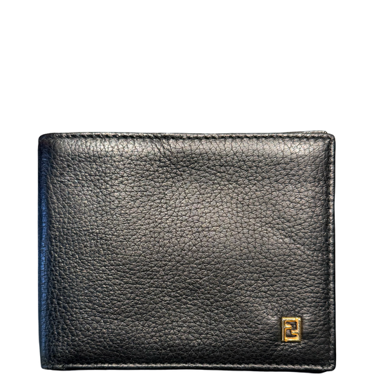 FENDI BLACK LEATHER MEN WALLET