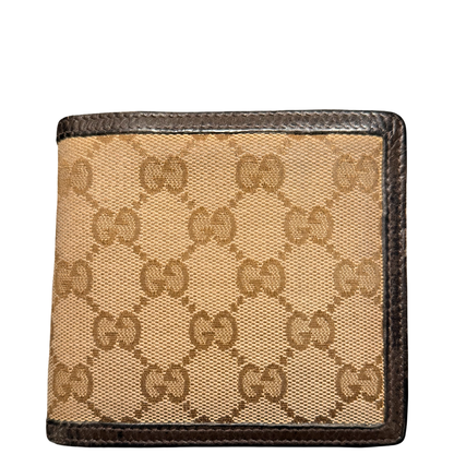 GUCCI BROWN GG MEN WALLET
