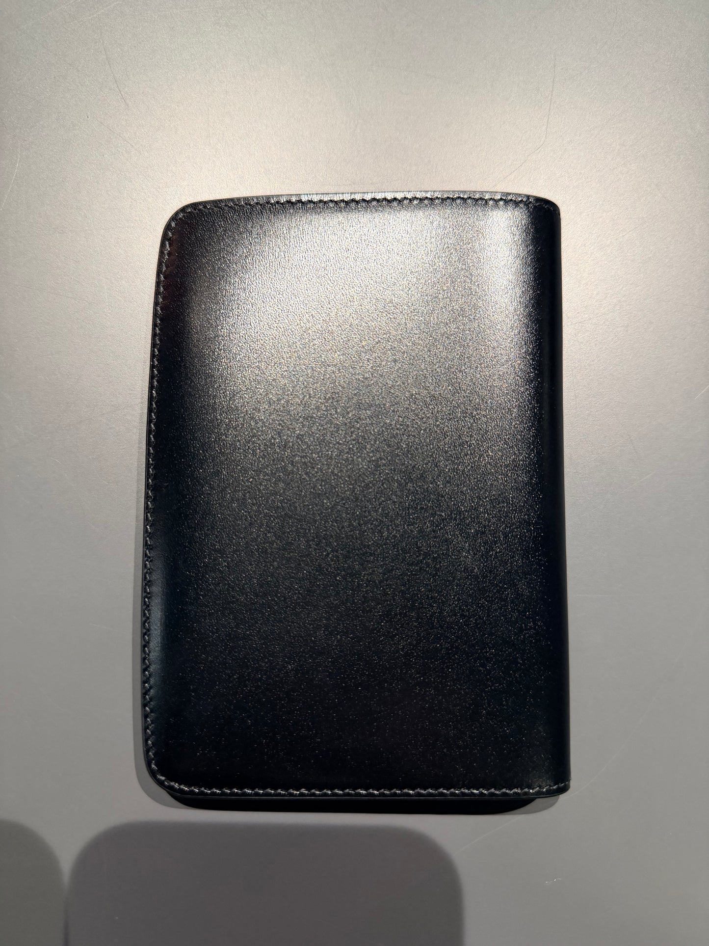 SAINT LAURENT BLACK VOLTAIRE PASSPORT COVER