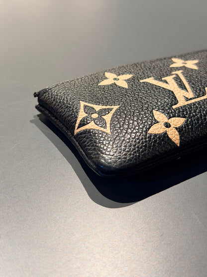 LOUIS VUITTON BLACK EMPREINTE KEY CLES