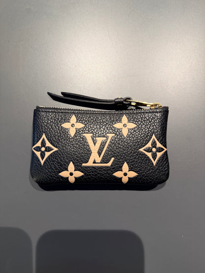 LOUIS VUITTON BLACK EMPREINTE KEY CLES