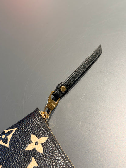 LOUIS VUITTON BLACK EMPREINTE KEY CLES