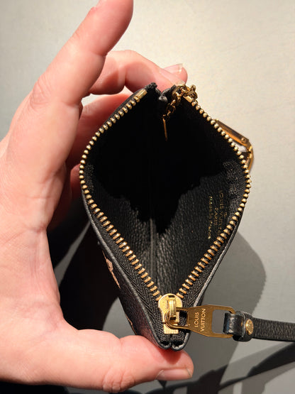 LOUIS VUITTON BLACK EMPREINTE KEY CLES