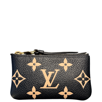 LOUIS VUITTON BLACK EMPREINTE KEY CLES