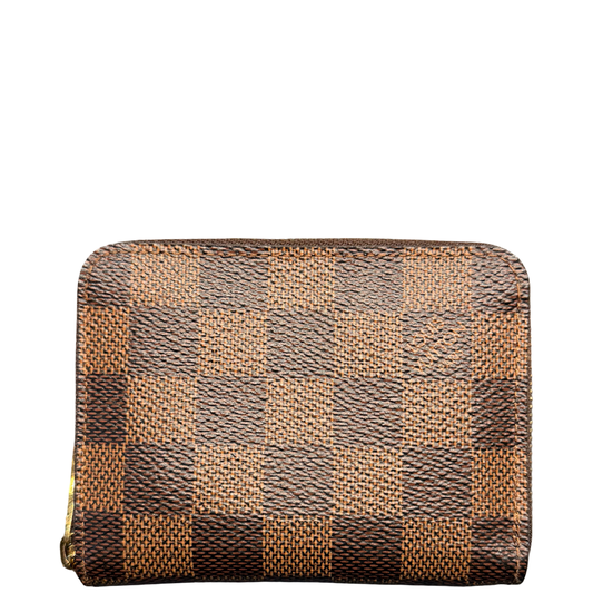 LOUIS VUITTON DAMIER EBENE ZIPPY COIN