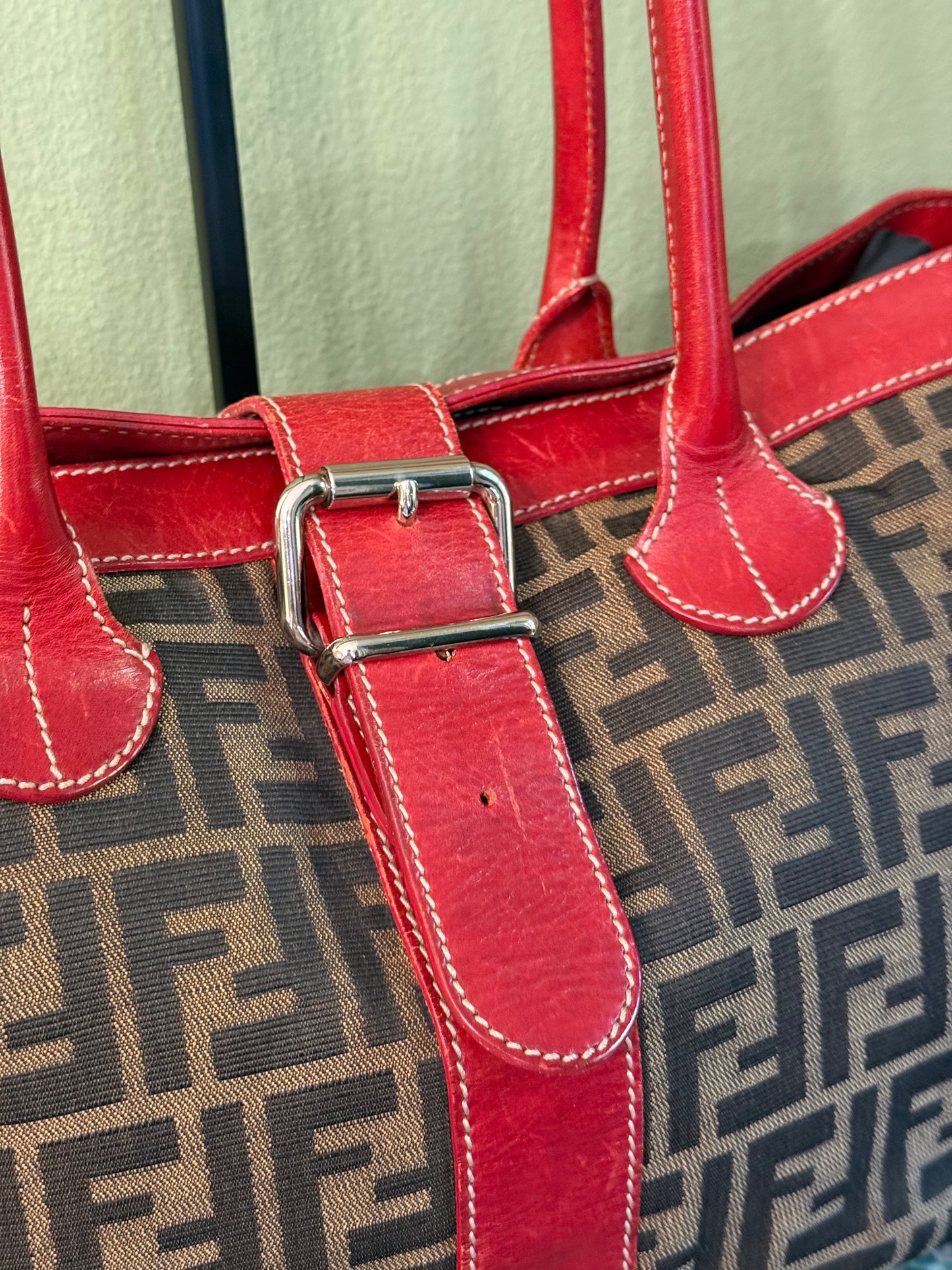 FENDI ZUCCA SHOPPING TOTE