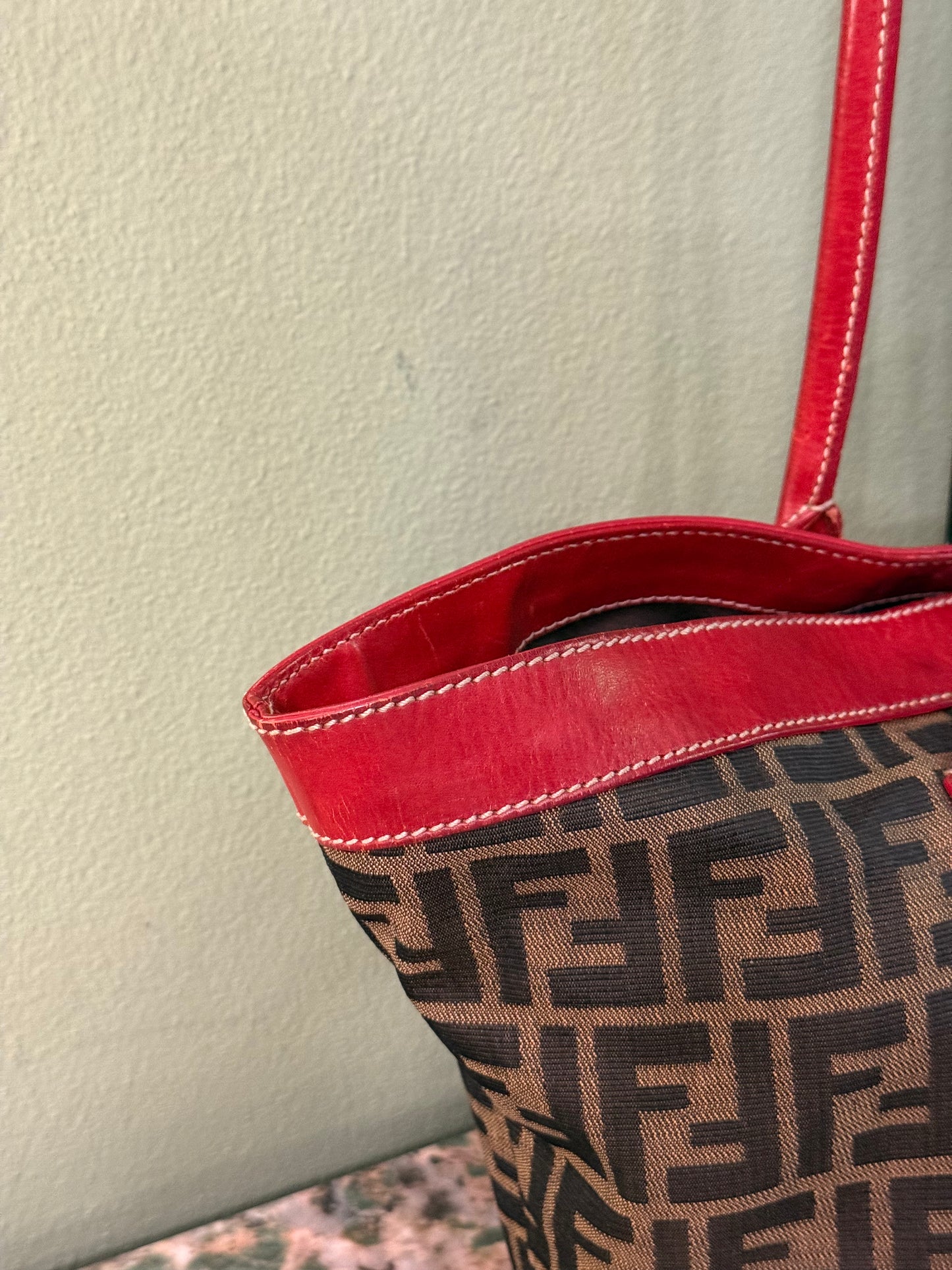 FENDI ZUCCA SHOPPING TOTE