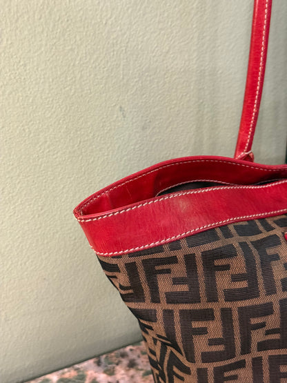 FENDI ZUCCA SHOPPING TOTE
