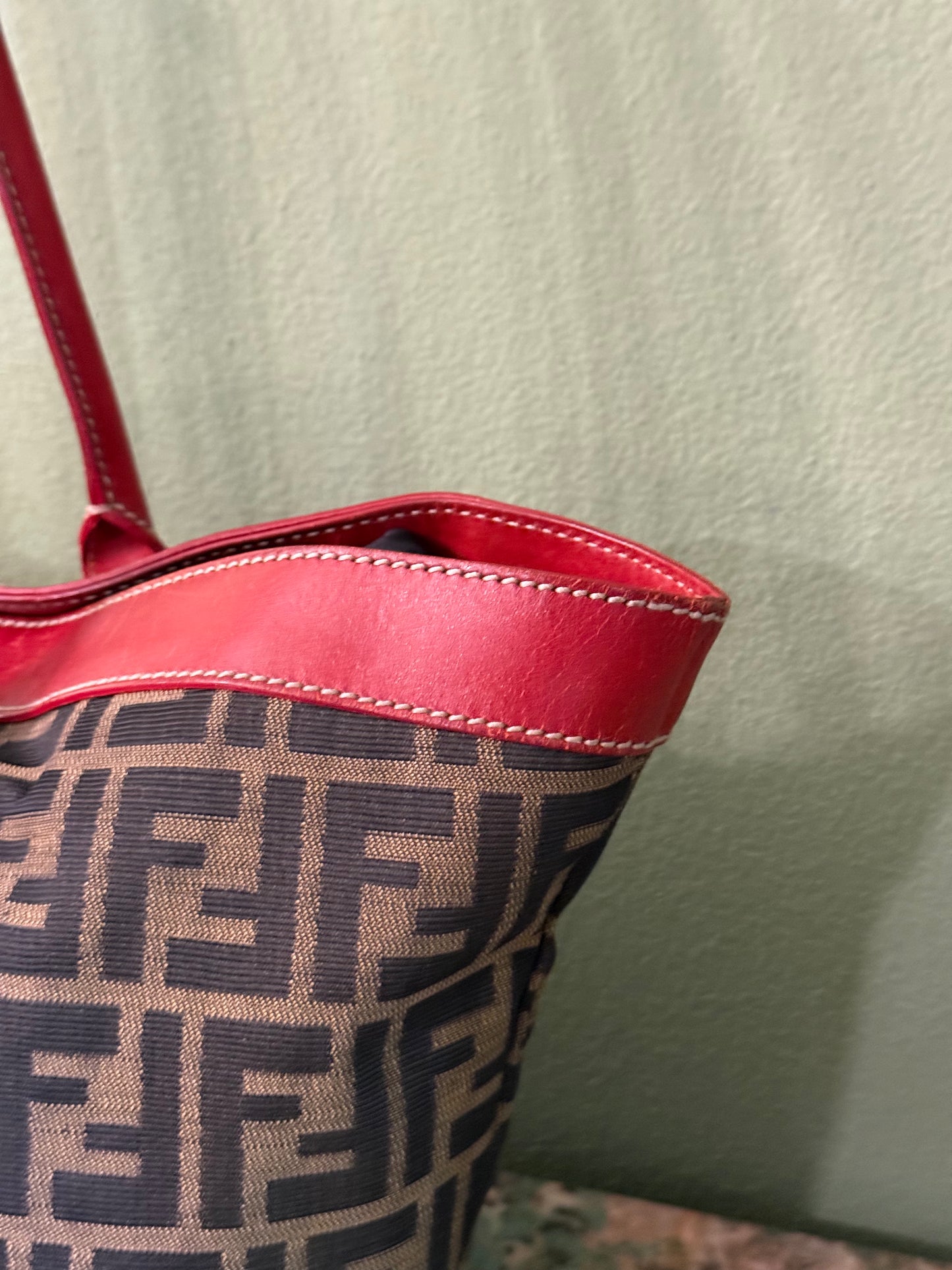 FENDI ZUCCA SHOPPING TOTE