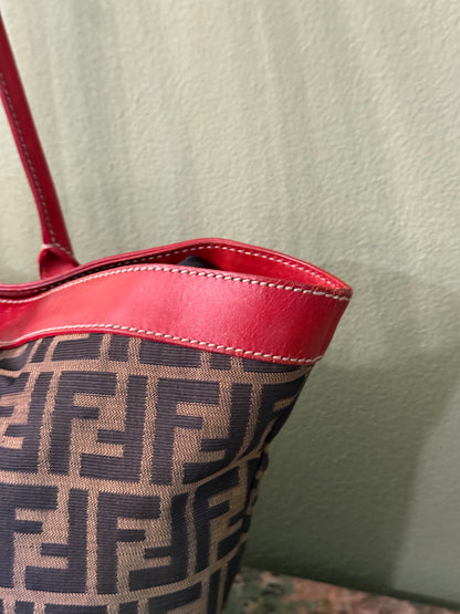 FENDI ZUCCA SHOPPING TOTE