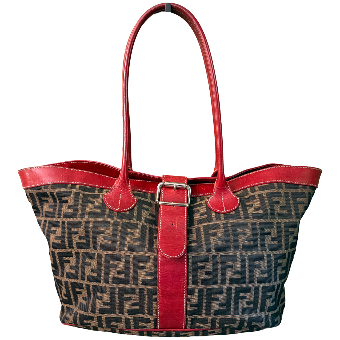FENDI ZUCCA SHOPPING TOTE