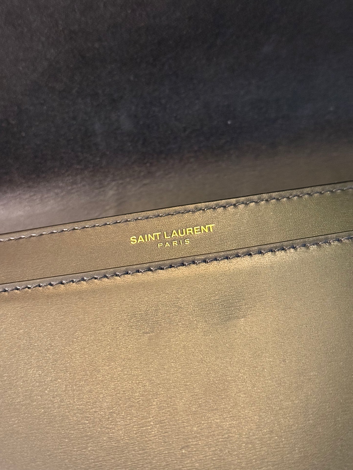 SAINT LAURENT MEDIUM BLACK SOLFERINO SHOULDER BAG
