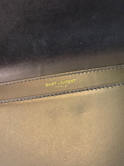 SAINT LAURENT MEDIUM BLACK SOLFERINO SHOULDER BAG