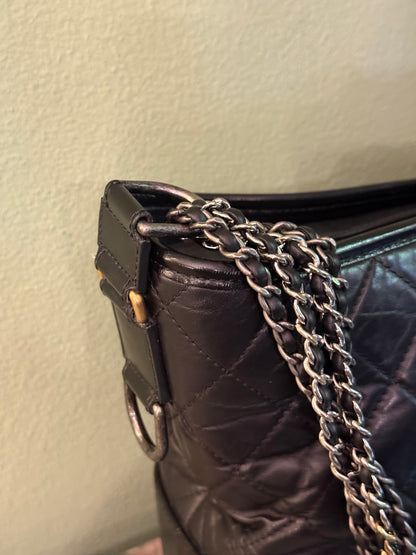 CHANEL BLACK MEDIUM GABRIELLE SHOULDER BAG