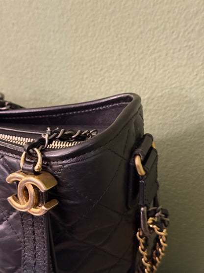 CHANEL BLACK MEDIUM GABRIELLE SHOULDER BAG