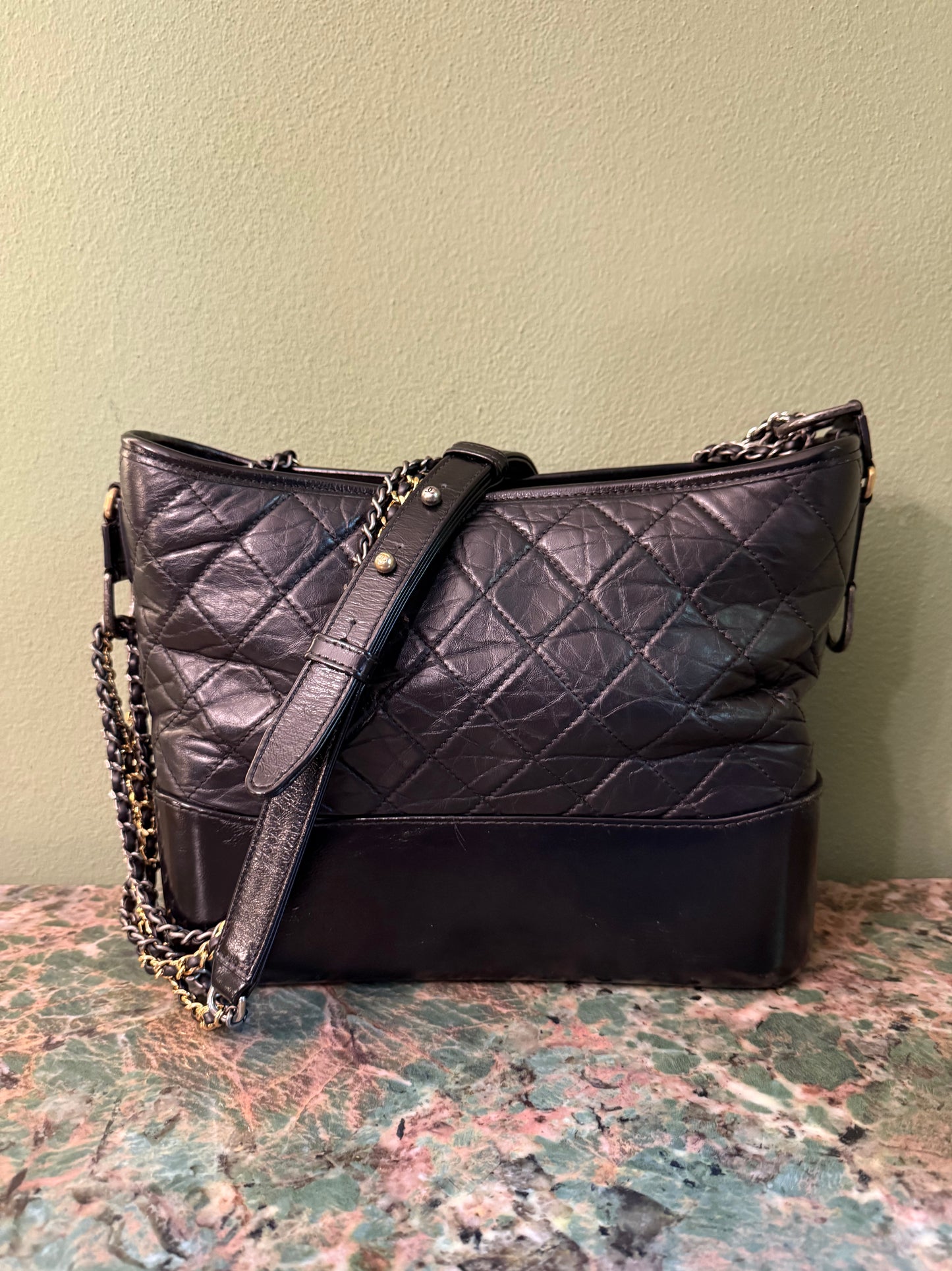 CHANEL BLACK MEDIUM GABRIELLE SHOULDER BAG