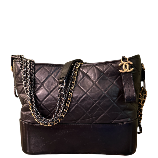 CHANEL BLACK MEDIUM GABRIELLE SHOULDER BAG
