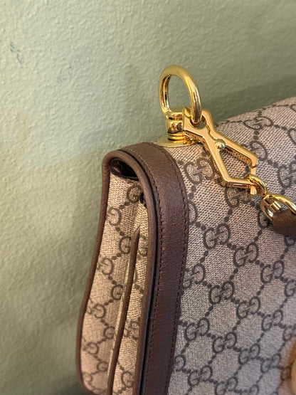 GUCCI GG SUPREME LARGE BLONDIE TOP HANDLE BAG