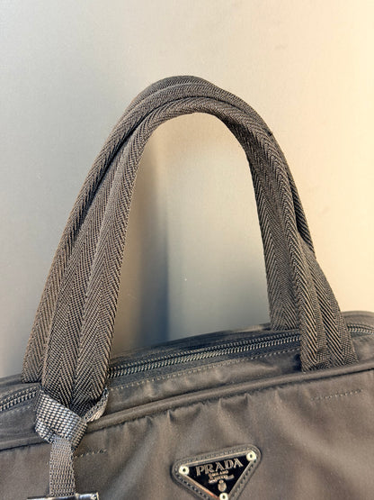 PRADA BLACK NYLON HANDBAG