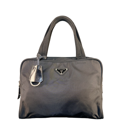 PRADA BLACK NYLON HANDBAG
