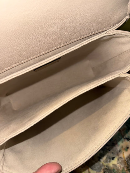 LOUIS VUITTON BEIGE OXFORD LOCKME SHOULDER BAG