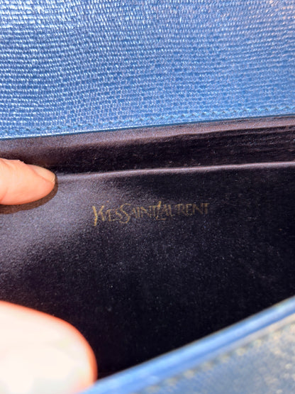 SAINT LAURENT BLUE CHYC LIGNE POCHETTE