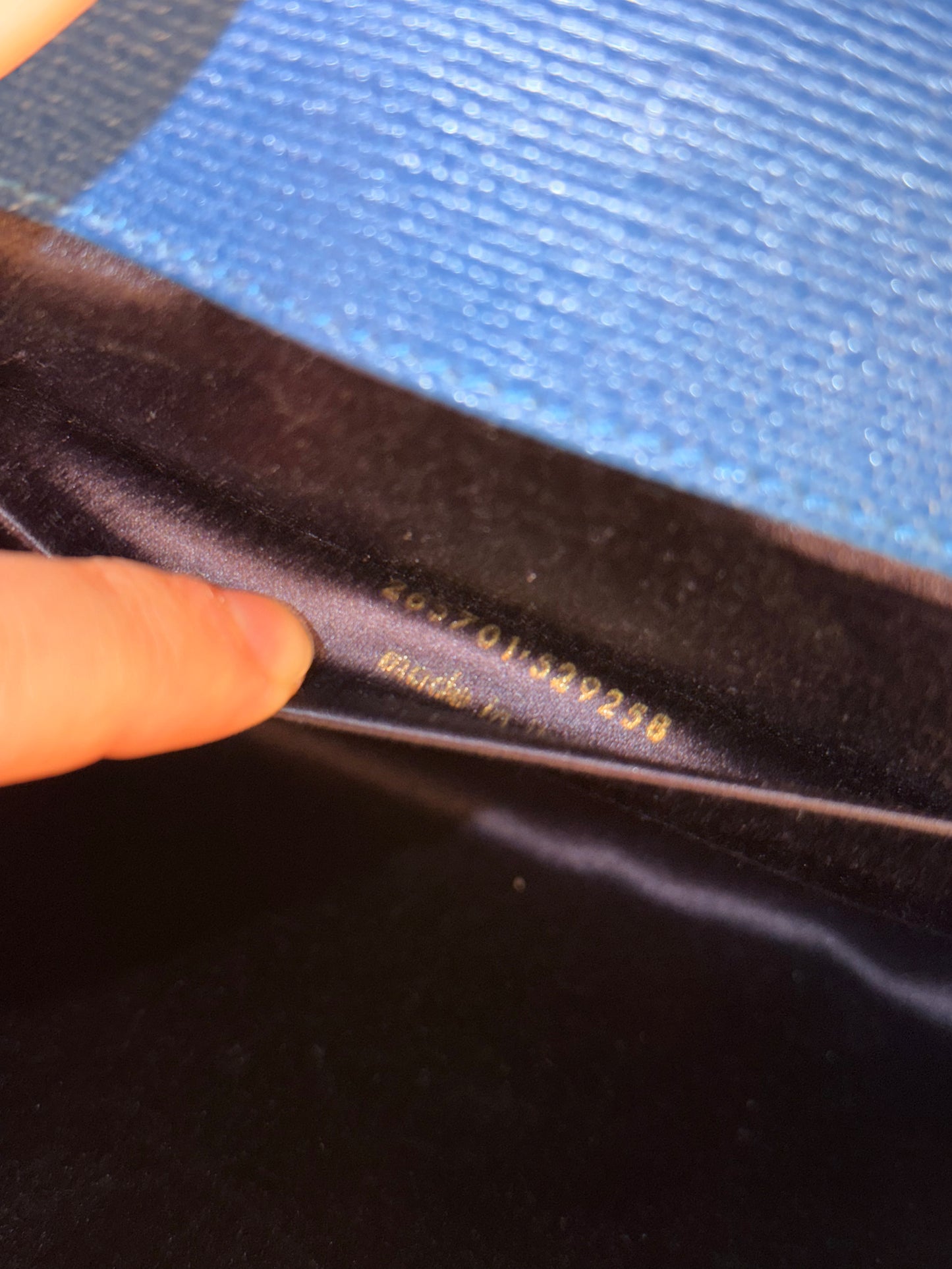 SAINT LAURENT BLUE CHYC LIGNE POCHETTE