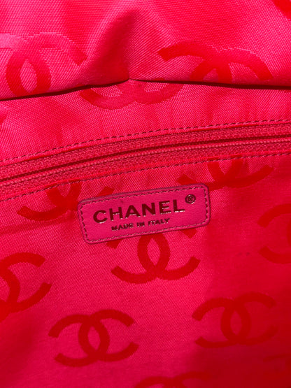 CHANEL BLACK LARGE CAMBON SHOPPING TOTE