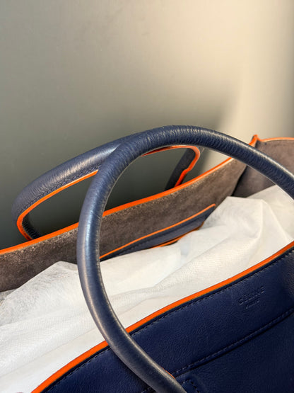CÈLINE NAVY PHANTON LUGGAGE HANDBAG