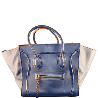 CÈLINE NAVY PHANTON LUGGAGE HANDBAG
