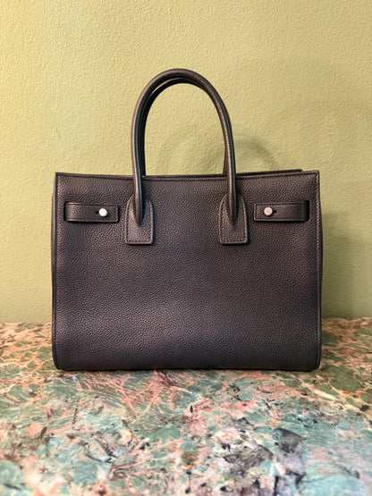 SAINT LAURENT BLACK BABY SAC DE JOUR HANDBAG